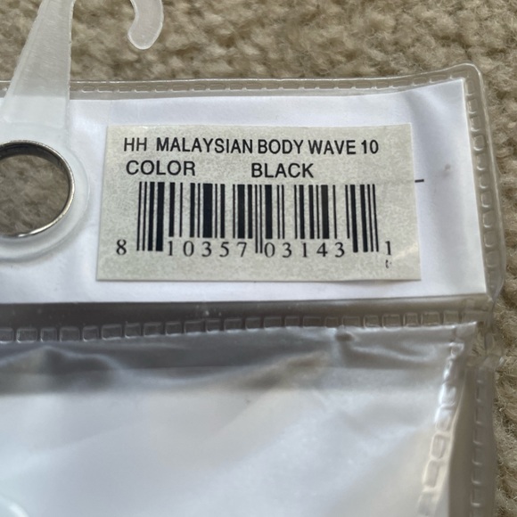 Laflare Malaysian 10” Body Wave 10” Unprocessed 100% Human Hair  - Black - Picture 4 of 4